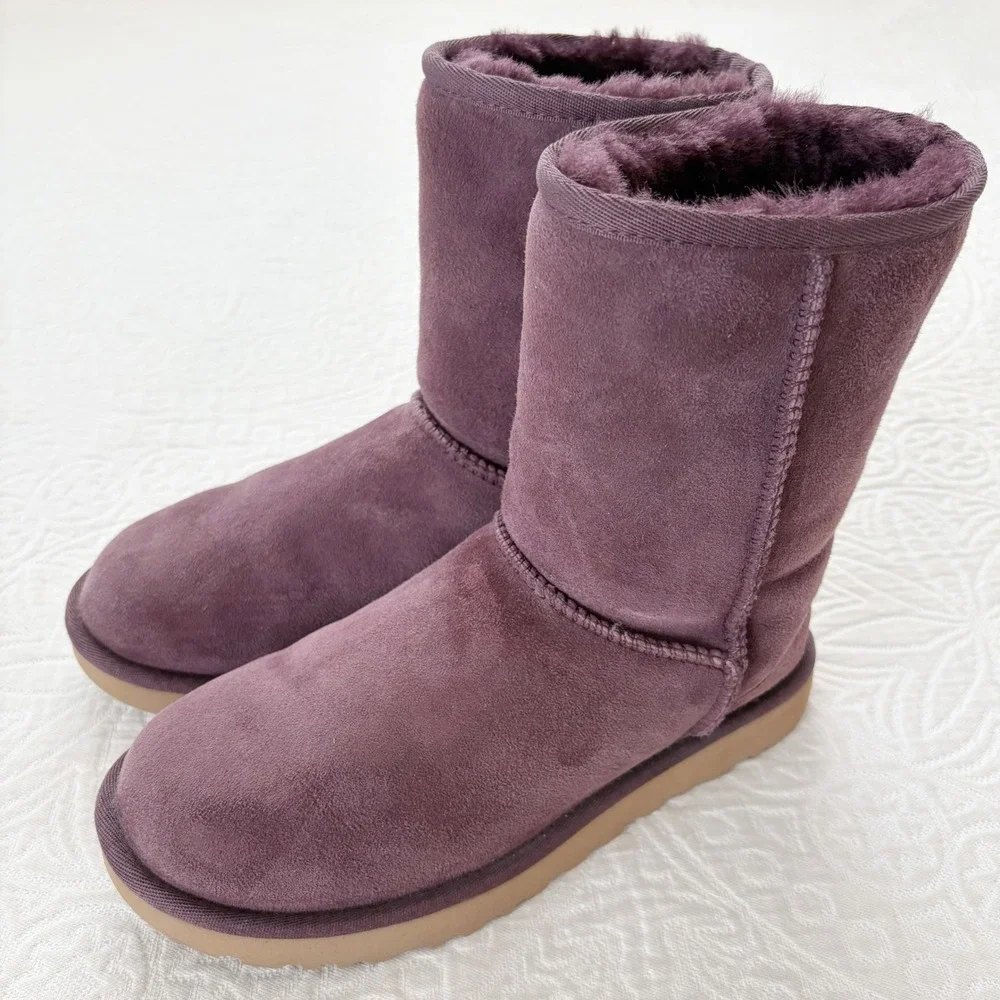 UGG Women's Classic Short II Shearling Boots,‎ Purple